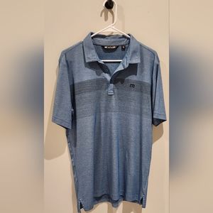 Mens TravisMathew Coastal Chest Stripe Polo size Medium NWOT